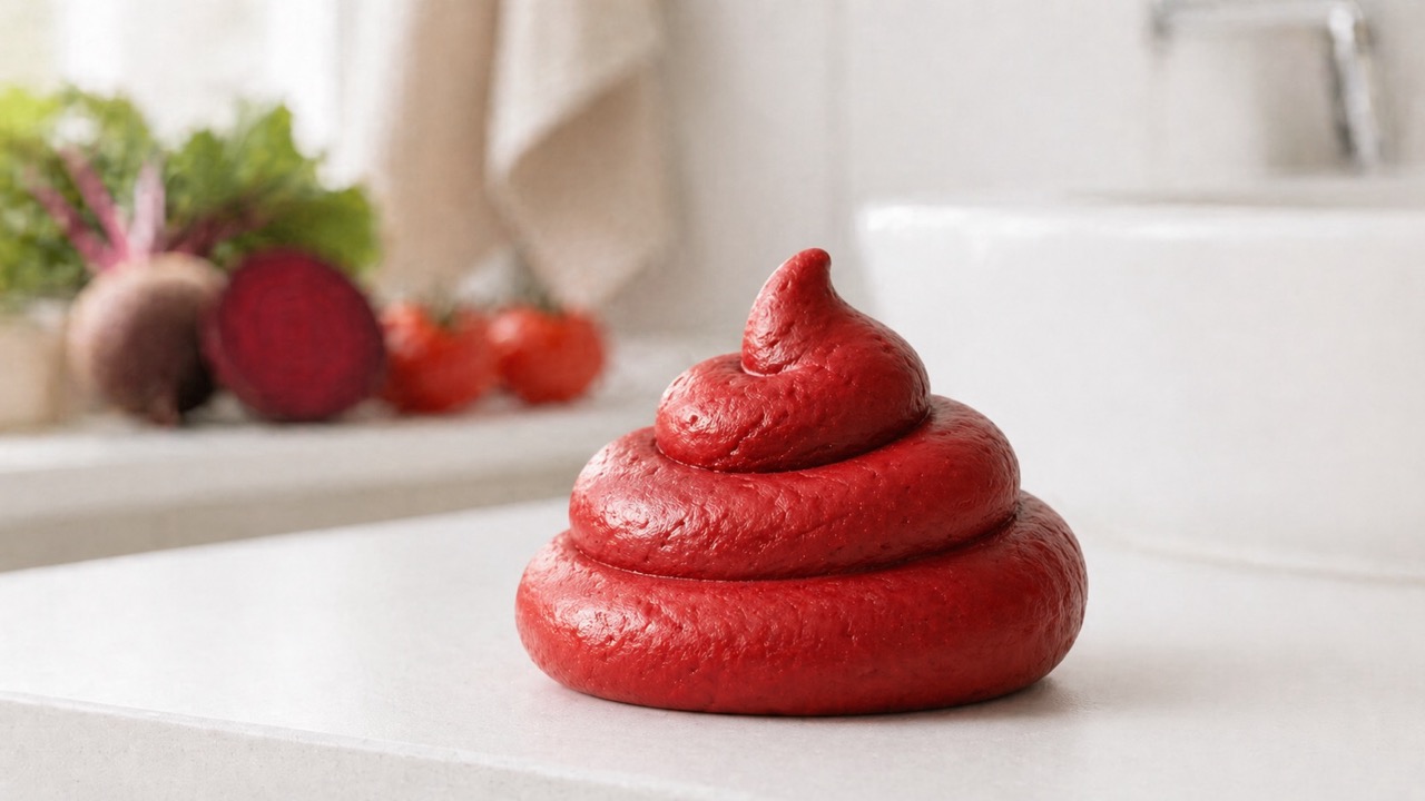 Čo znamená, keď je hovno červené