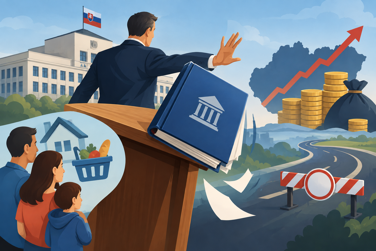 Ilustračný obrázok: Vyrovnaný rozpočet padol zo stola? Čo nový plán vlády znamená pre dane, dávky a štátny dlh
