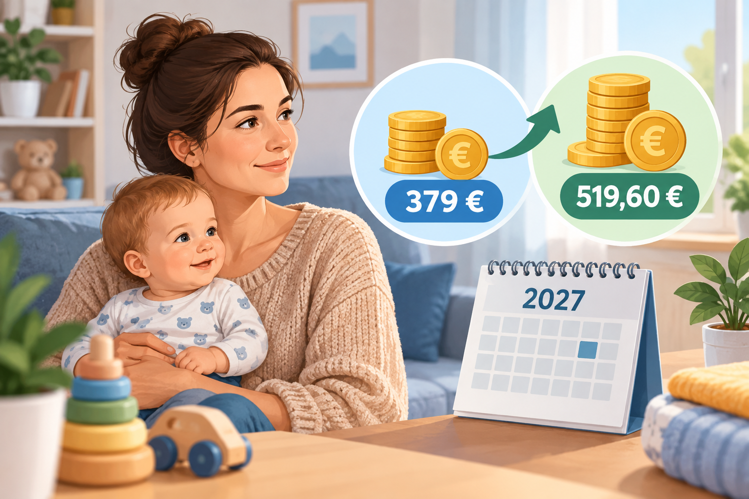 Ilustračný obrázok: Rodičovský príspevok v roku 2027: kto by mohol dostať takmer 520 eur?