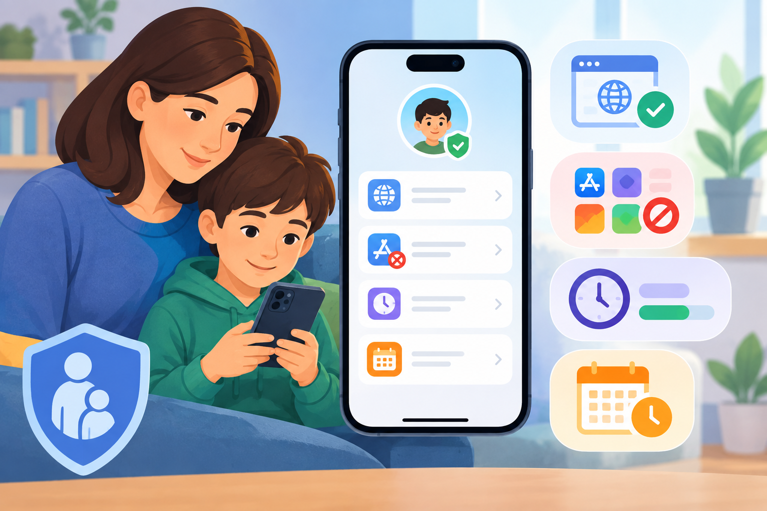 Ilustračný obrázok: Ako v iOS 27 schváliť weby, obmedziť aplikácie a nastaviť rodičovskú ochranu