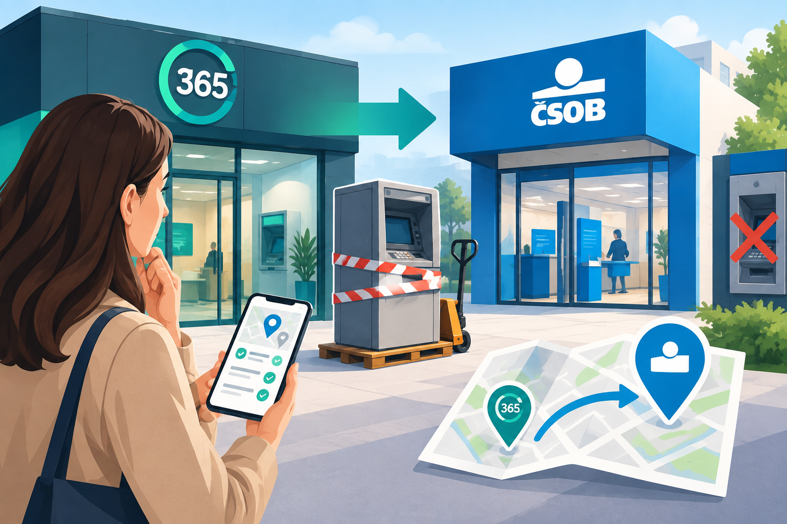 Ilustračný obrázok: Kde 365.bank sťahuje pobočky a ubúdajú bankomaty? Čo majú spraviť klienti