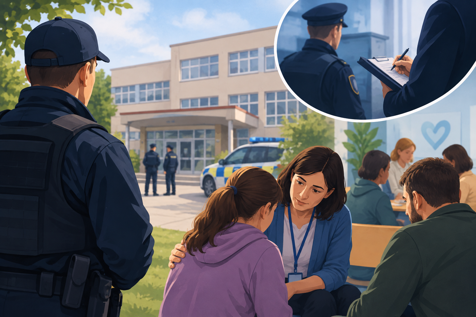 Ilustračný obrázok: Po útoku v Staškove preverujú aj postup polície. Čo už vieme o vyšetrovaní a pomoci škole