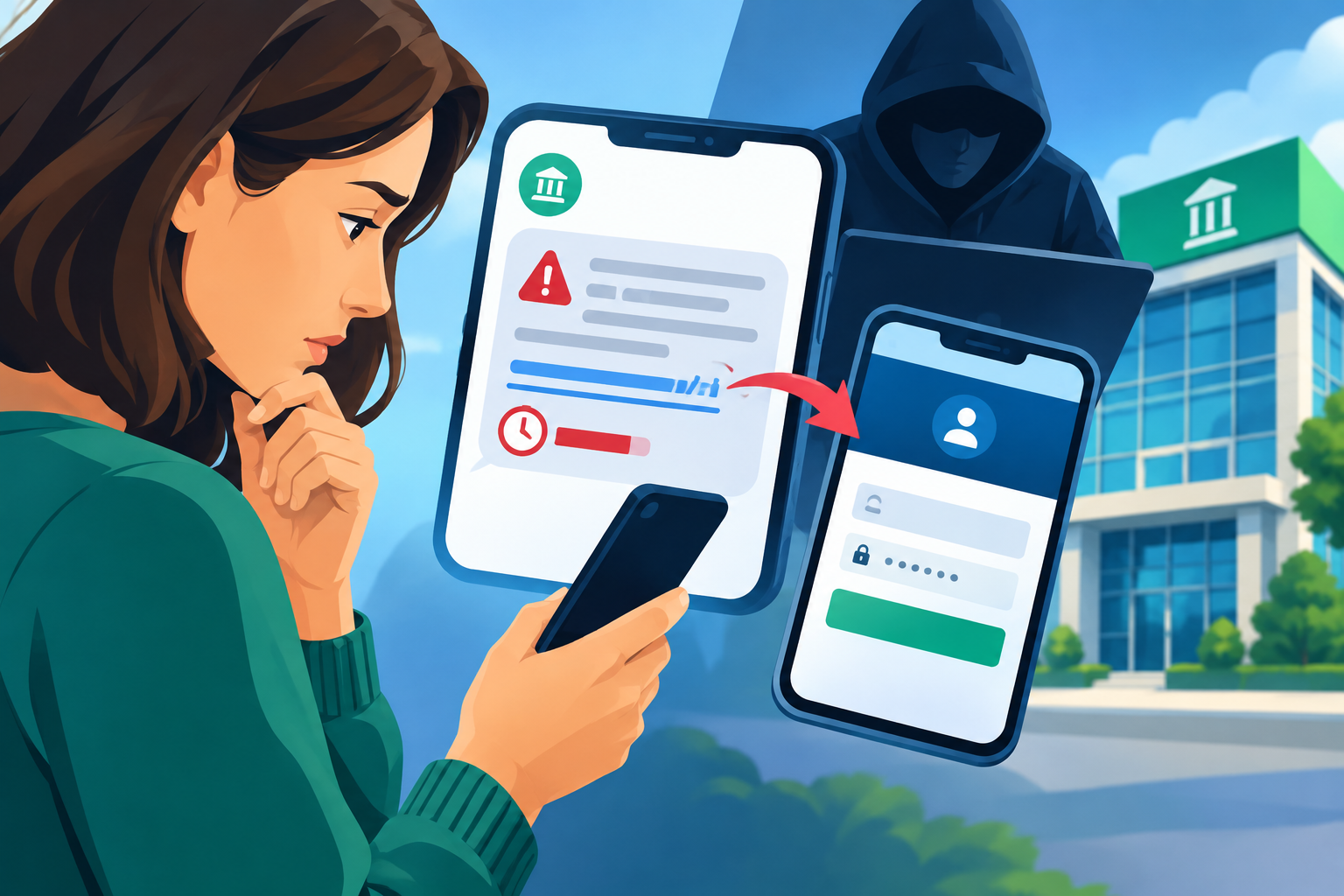 Ilustračný obrázok: Podvodné SMS zneužívajú meno 365.bank. Odkaz vedie na falošné prihlásenie
