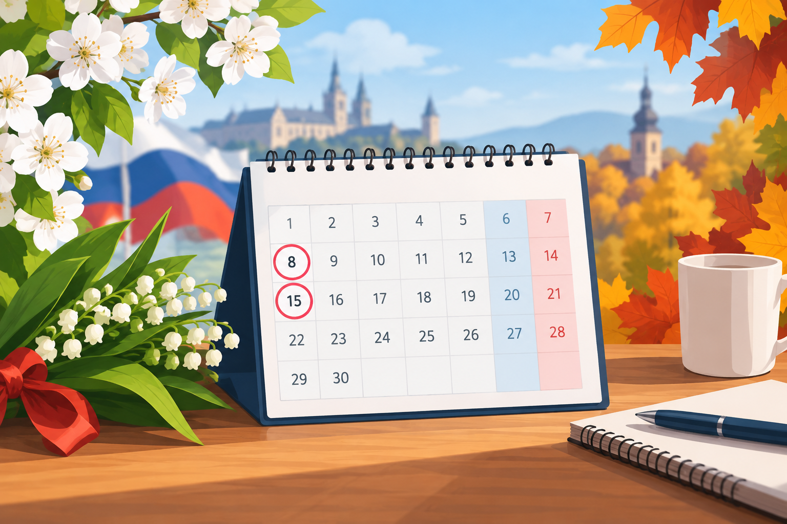Ilustračný obrázok: Sviatky a voľno v roku 2027: Vrátia sa 8. máj a 15. september, takto vyjdú víkendy