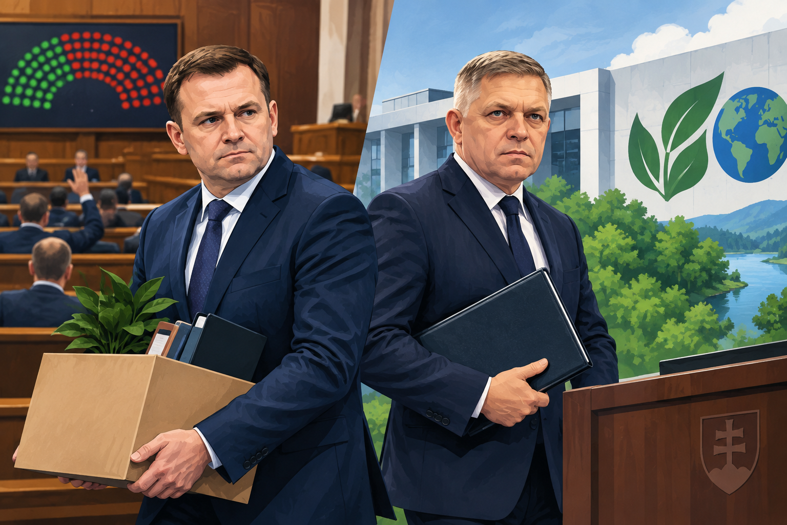 Ilustračný obrázok: Parlament vyslovil Tarabovi nedôveru. Envirorezort dočasne vedie Robert Fico